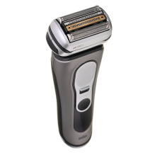 Braun „Series 9 Pro+“ 9655cc Skustuvas su tinkleliu, kirpimo mašina, pilkas Braun „Series 9 Pro+“ 9655cc Skustuvas su tinkleliu, kirpimo mašina, pilkas