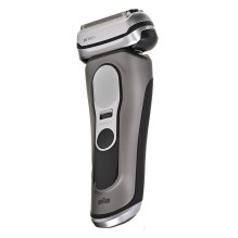 Braun „Series 9 Pro+“ 9655cc Skustuvas su tinkleliu, kirpimo mašina, pilkas Braun „Series 9 Pro+“ 9655cc Skustuvas su tinkleliu, kirpimo mašina, pilkas