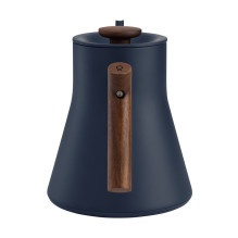 Fellow Stagg EKG PRO 900ml electric kettle in stone blue with a walnut-coloured handle