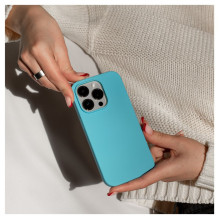 Evelatus Apple iPhone 12 / 12 Pro Premium Soft Touch Silicone Case Sky Blue