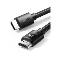 „Ugreen“ 4K HDMI kabelis, pintas kištukas-kištukas, 5 m, juodas