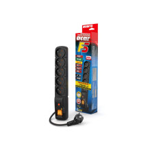 ACAR F5 Black 5 AC outlet(s) 230 V 3 m