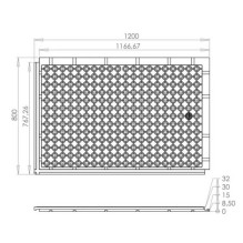 Laikino kelio plokštė Eurostal G 1200x800x24 Laikino kelio plokštė Eurostal G 1200x800x24