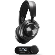 SteelSeries „Arctis Nova Pro Wireless“ – už ausų – virtualus erdvinis garsas (360° erdvinis Audio) / 2 akumuliatoriai / 