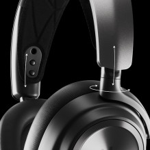 SteelSeries „Arctis Nova Pro Wireless“ – už ausų – virtualus erdvinis garsas (360° erdvinis Audio) / 2 akumuliatoriai / 