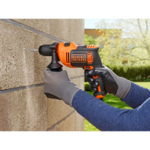 Grąžtas - Black &amp; Decker BEH710-QS 2800 RPM Juodas, Oranžinis