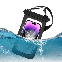 JM WATERPROOF PHONE CASE BLACK