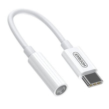 Joyroom Adapteris Type-C į 3,5 mm mini lizdą viedtālruņiem, White (SH-C1)