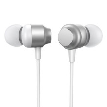 Joyroom Earphone Wired In-Ear Headphones with Remote and Microphone, Type-C USB, Silver EU (JR-EC06)