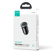 Joyroom Car Charger Mini, C+U, 30W, Black (JR-CCN05)