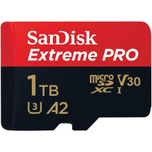 SD MicroSD kortelė 1TB SanDisk Extreme Pro SDXC, įsk. Prisitaikyti SD MicroSD kortelė 1TB SanDisk Extreme Pro SDXC, įsk. Prisitaikyti