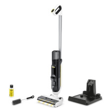 Vacuum Cleaner, KARCHER, Three-in-one floor cleaner FCV 3, Dry&amp;wet, 2-in-1 stick vacuum, White, Bagless, Battery, 1.
