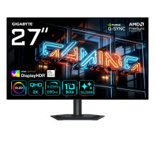 GIGABYTE MO27Q28GR 27" Glossy WOLED QHD Gaming Monitor - 2560 x 1440, 280Hz, 0.03ms, 335 cd / m², Display HDR True 