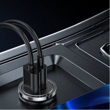 Automobilinis įkroviklis Joyroom 'C-A35' pilkas 45W (1xPD / 1xQC3.0) Automobilinis įkroviklis Joyroom 'C-A35' pilkas 45W (1xPD / 1xQC3.0)