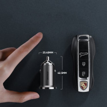 Car charger Joyroom 'C-A35' gray 45W (1xPD / 1xQC3.0) Car charger Joyroom 'C-A35' gray 45W (1xPD / 1xQC3.0)