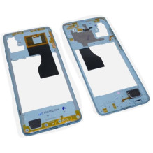 Middle housing Samsung A515 A51 2019 Prism Crush Blue with buzzer and sides buttons original (used Grade B)