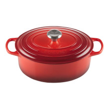 Kepimo Indas - Le Creuset Signature Ovalus Keptuvas 27 cm Raudonas