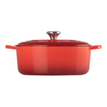 Kepimo Indas - Le Creuset Signature Ovalus Keptuvas 27 cm Raudonas