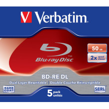 Bluray Verbatim 50GB 5pcs JewelC. 2x Balta Blue