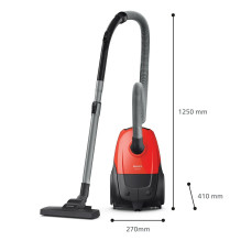 Dulkių siurblys - Philips XD1111 / 10 800 W 3 L HEPA Raudonas