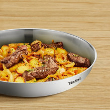 Keptuvė - Tefal Duetto On 28 cm Nerūdijančio Plieno Tinkama Indukcinei Kaitlentei Keptuvė - Tefal Duetto On 28 cm Nerūdijančio Plieno Tinkama Indukcinei Kaitlentei