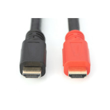 DIGITUS HDMI connection cable with Ethernet, amplifier, 10m, Black DIGITUS HDMI connection cable with Ethernet, amplifier, 10m, Black