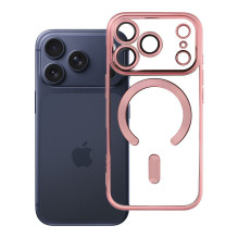 Case for iPhone 17 Pro / 18 Pro Electro Mag Cover compatible with MagSafe gold-rose Case for iPhone 17 Pro / 18 Pro Electro Mag Cover compatible with MagSafe gold-rose