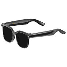 Smart AI glasses with music and recording, black glass, TITMO G-200, black