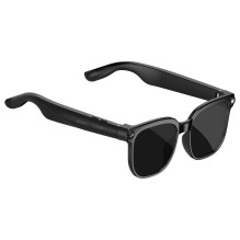 Smart AI glasses with music and recording, black glass, TITMO G-200, black