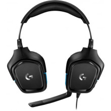 „Logitech G432“ juoda / mėlyna