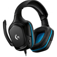 „Logitech G432“ juoda / mėlyna