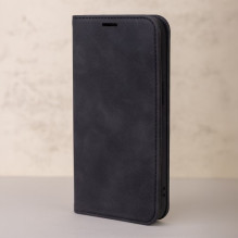 Dėklas "Smart Suede" skirtas Samsung A566 A56 5G juodas Dėklas "Smart Suede" skirtas Samsung A566 A56 5G juodas