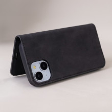 Dėklas "Smart Suede" skirtas Samsung A566 A56 5G juodas Dėklas "Smart Suede" skirtas Samsung A566 A56 5G juodas
