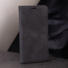 Dėklas "Smart Suede" skirtas Samsung A566 A56 5G juodas Dėklas "Smart Suede" skirtas Samsung A566 A56 5G juodas