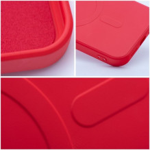 Dėklas "Silicone Mag Cover" skirtas Samsung A566 A56 5G raudonas