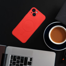 Dėklas "Silicone Mag Cover" skirtas Samsung A566 A56 5G raudonas