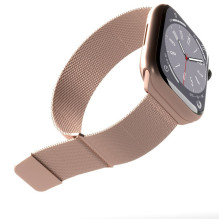 „Puro Puro Milanese“ nerūdijančio plieno „Apple Watch“ apyrankė, 38 / 40 / 41 mm – rožinė