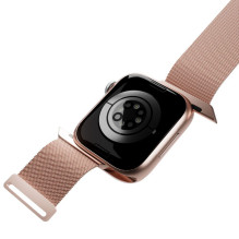„Puro Puro Milanese“ nerūdijančio plieno „Apple Watch“ apyrankė, 38 / 40 / 41 mm – rožinė
