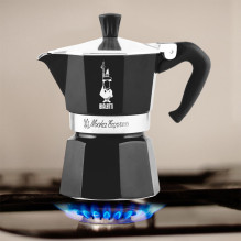 Bialetti Moka Express Black, Espressokocher für 6 Tassen Bialetti Moka Express Black, Espressokocher für 6 Tassen