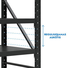 Rack 2500x1500x600 six-shelf Rehalt Systems connecting part