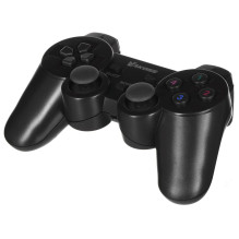 „Vakoss GP-4705BK“ žaidimų valdiklis, juodas, RF žaidimų pultas, analoginis / skaitmeninis, kompiuteris, „PlayStation 3“ „Vakoss GP-4705BK“ žaidimų valdiklis, juodas, RF žaidimų pultas, analoginis / skaitmeninis, kompiuteris, „PlayStation 3“