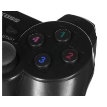 „Vakoss GP-4705BK“ žaidimų valdiklis, juodas, RF žaidimų pultas, analoginis / skaitmeninis, kompiuteris, „PlayStation 3“ „Vakoss GP-4705BK“ žaidimų valdiklis, juodas, RF žaidimų pultas, analoginis / skaitmeninis, kompiuteris, „PlayStation 3“