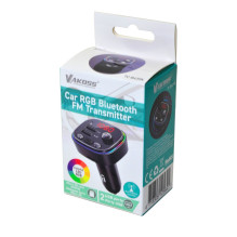 „Vakoss TC-B439K“ FM siųstuvas 87,5–108 MHz „Bluetooth“ / USB, juodas „Vakoss TC-B439K“ FM siųstuvas 87,5–108 MHz „Bluetooth“ / USB, juodas