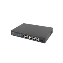 Lanberg komutatorių stovas 19' POE+ 16x 100MB / 2x COMBO Gigabit Ethernet 150W Lanberg komutatorių stovas 19' POE+ 16x 100MB / 2x COMBO Gigabit Ethernet 150W