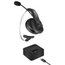 „Słuchawka“ „Bluetooth“ su mikrofonais, įkrovimo stotelė