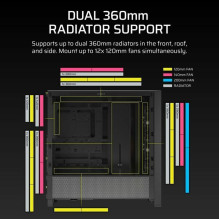 Obudowa FRAME 4000D RS ARGB Czarna Mid Tower ATX Obudowa FRAME 4000D RS ARGB Czarna Mid Tower ATX