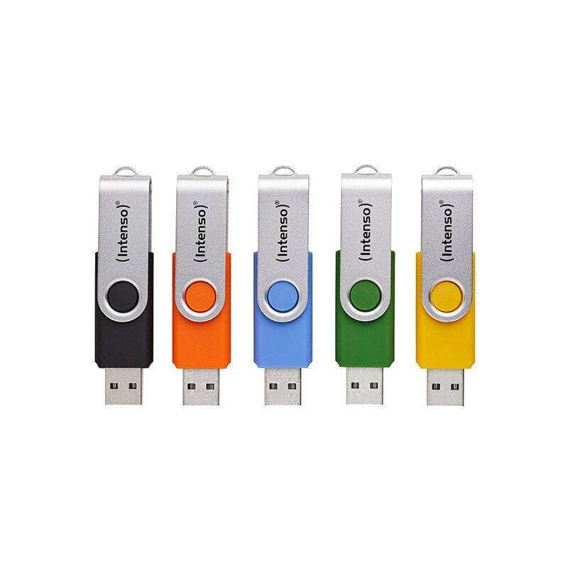 Pendrive Intenso Office Line 32GB USB Stick 3.2 Multipack x5 colorful