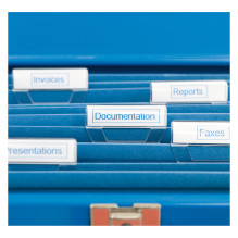 DYMO D1 Standard - Blue on White - 12mm label-making tape