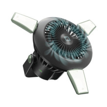 SBS fan with 4,000mAh power bank light / solar