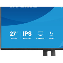 iiyama ProLite XB2797HSU-B1 computer monitor 68.6 cm (27") 1920 x 1080 pixels Full HD LED Black